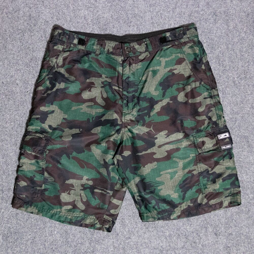 Pelagic Socorro Shorts Performance Hybrid Camo 36 Cargo Fishing Outdoor Boating